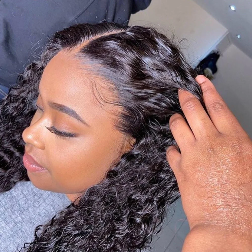 💫26” DEEP CURLY 100% HUMAN LACE FRONT WIG💫 *NEW*